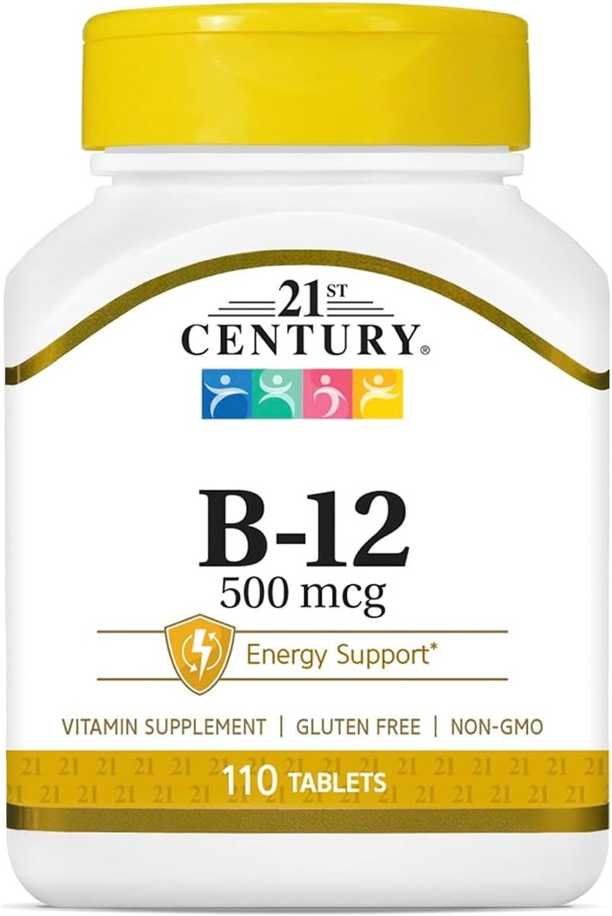 21st Century B-12 500 mcg Tablety, 110-Count (Pack of 2)