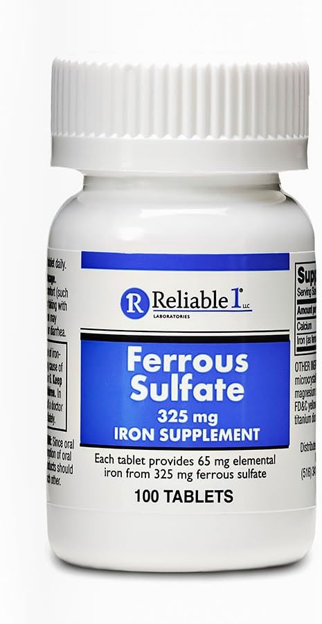 Železo Supplement Ferrous Sulfate 325mg podľa spoľahlivé 1 