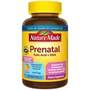 Prírodné prenatálne s kyselinou listovou + DHA, prenatálne vitamíny a minerály doplnok pre každodennú výživu podporu, 110 Softgels, 110 Day Supply