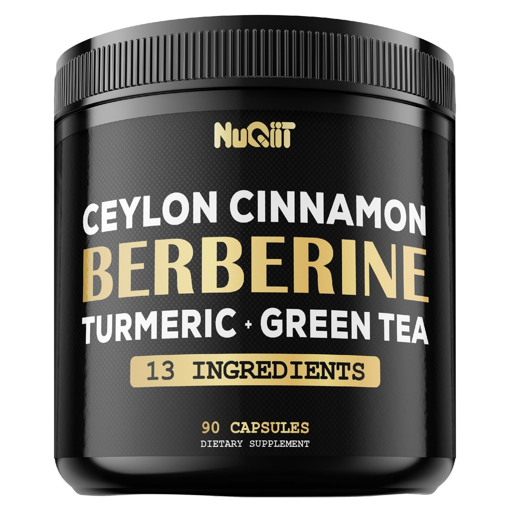 Berberine Supplement. Pridané kurkumín, zelený čaj a ďalšie - Podpora Zdravie srdca, Manažment a imunitný systém - 90 Kapsule od 3 mesiace