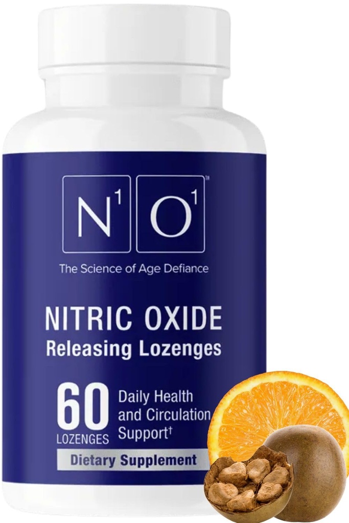 N1O1 Oxid dusnatý Lozenges - 60 Počet - Oxid dusnatý doplnok pre zdravie srdca, obeh, energia, prietok krvi, oxygenácia, zdravý krvný tlak, Kardiovaskulárna podpora pre mužov a ženy