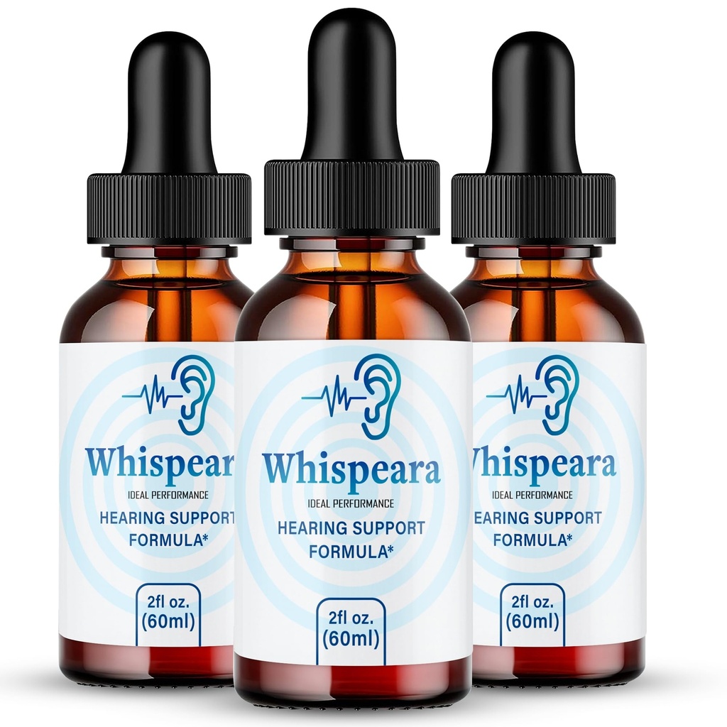 Whispeara Tinnitus úľava pre zvonenie uší kvapky, zvonenie Clear Tinnitus kvapaliny kvapky, Maximálna sila, Advanced Formula sluch Supplement, zvonenie ucha Tinnitus, Whispeara Recenzie (3 balenie)