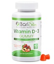 BariSlim Bariatric Vitamín D-3 Gummy - Špeciálne formulované Gumový vitamín pre pacientov po chudnutie Chirurgický zákrok - Ľahké strava a veľké ochutnávky ovocné príchute 90