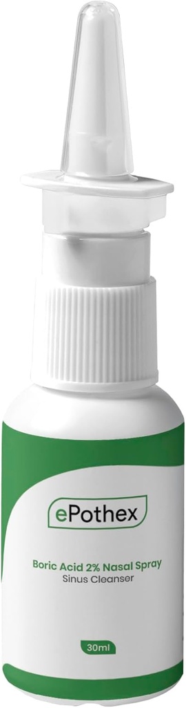Kyselina boritá 2% nosový sprej - odpratá priechody vzduchu - poskytuje podporu pre sezónne a chronické sínusové výzvy - 30ml