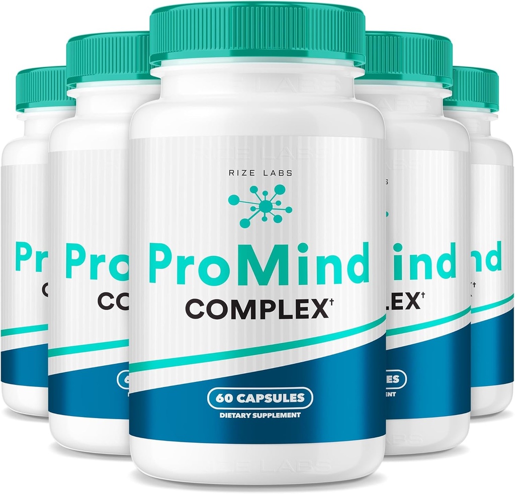 Rize laboratória ProMind Complex Supplement, Organická pamäť Podpora Formula pre posilnenie mozgu, používa sa na zvýšenie pamäte - balenie 5(300 Kapsule)