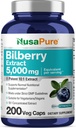 NusaPure extrakt z čučoriedok 5,000mg 200 Vegetariánske kapsice (Non-GMO, Vegan)