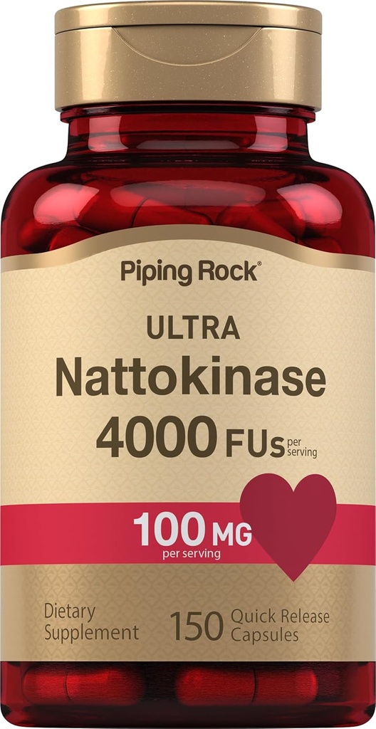 Piping Rock Nattokináza Supplement 4000 FU 100mg 