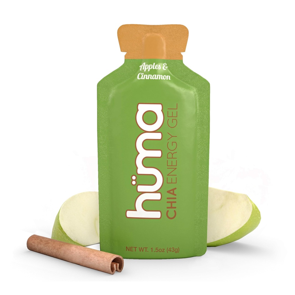 Huma Chia Energy Gel, jablká a škorica, 12 gélov - Premier Sports Nutrition for Endurance Cvičenie