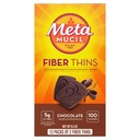 Metamucil Fiber Thins, Psyllium Husk Fiber Supplement, Tráviaca podpora zdravia a uspokojujúci hlad, čokoládové ochutené, 12 Servisov