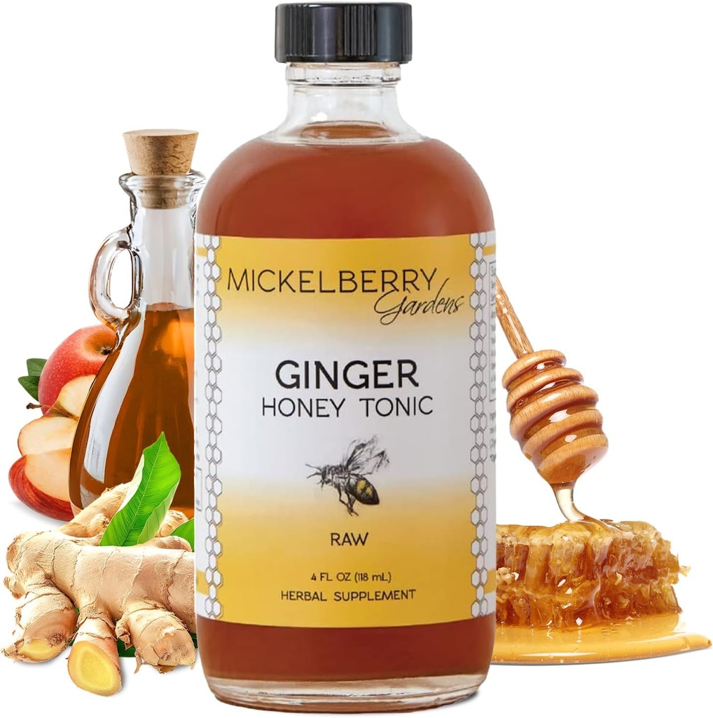 Mickelberry záhrady Immune Support Zázvor medu Tonic 