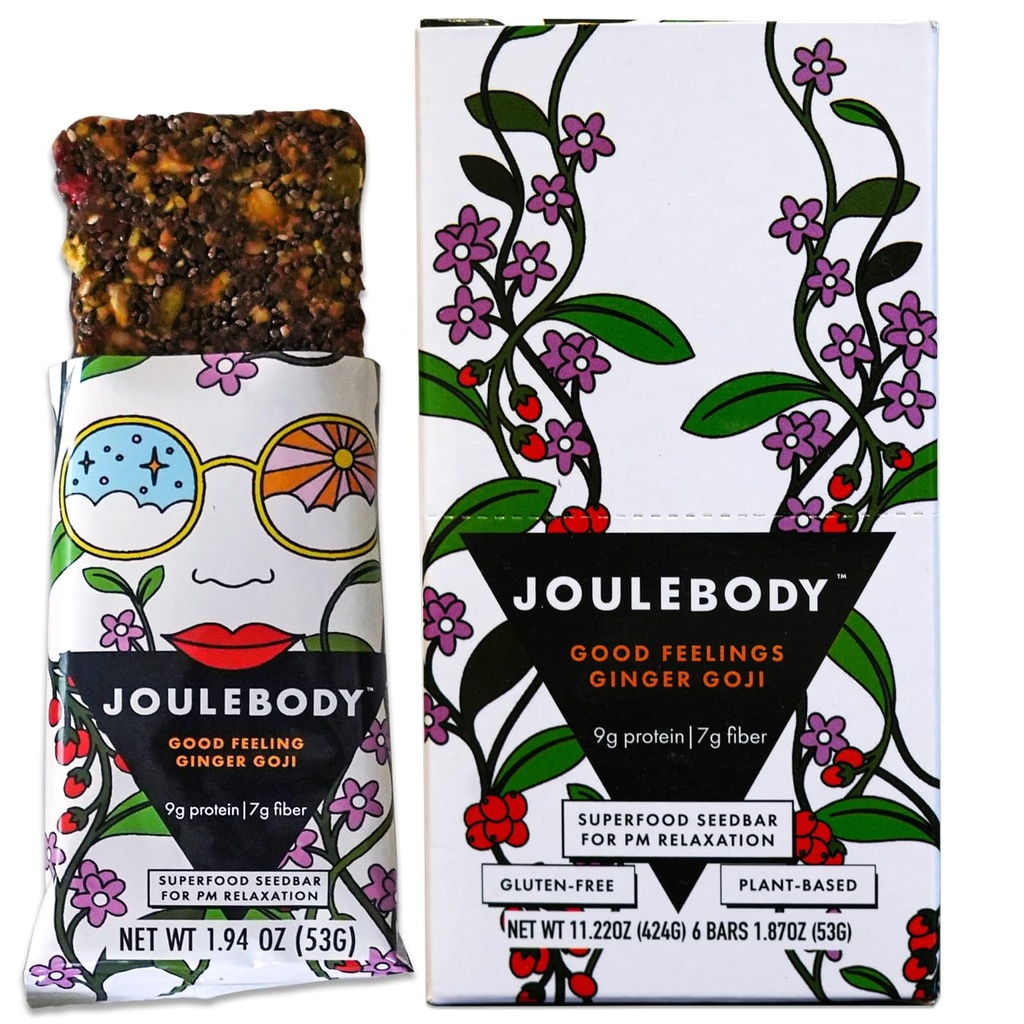 JOULE body 5 PM Dobrý pocit Organic Ginger Goji Seedbar 