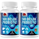 Probiotiká pre mužov, 500 miliárd CFU & 12 Pánske Probiotiká pre trávne zdravie + 4 organické prebiotické vlákna, pre trávenie, Gut, imunitné zdravie, lámanie, plyn, podpora energie, police Stabilné - 120 Kapsule