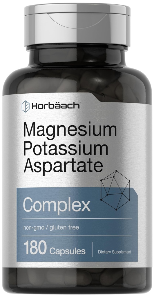 Horbäach horčík Draslík aspartát komplex 180 Kapsule 