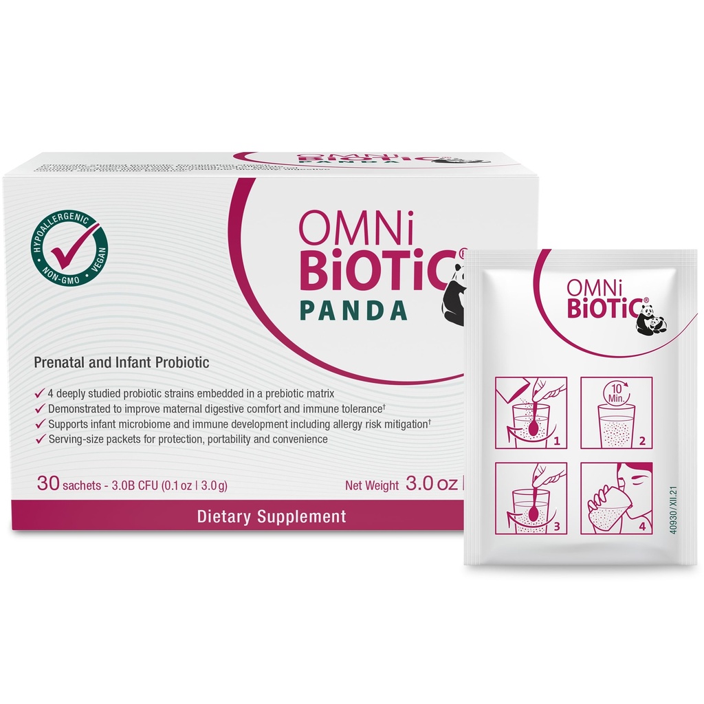 OMNI BiOTiC Panda - Probiotiká pre mamu a dieťa - Prenatálne a dojčenské probiotiká 