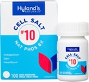10 Cell Salt NAT Phos 6X tablety, prírodná úľava od pálenia záhy, plynu a tráviaceho traktu, rýchle rozpúšťanie tabliet, 100 grófov