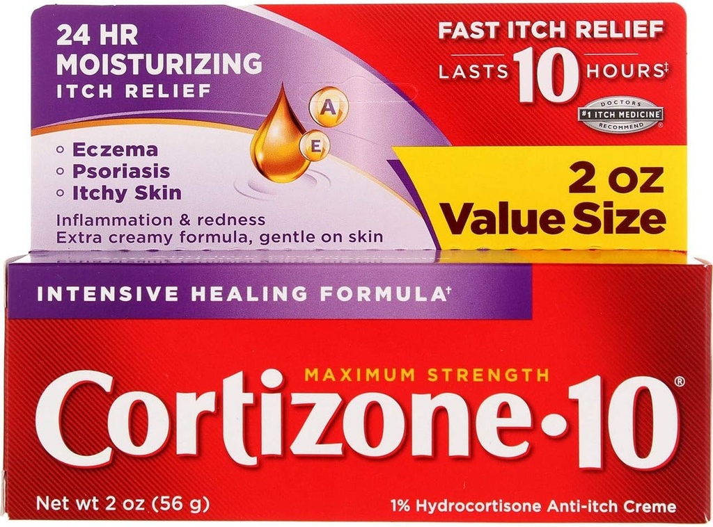 Cortizone-10 Max. sila Cortizone-10 Intenzívna lieèebná formula, 2 oz Boxy (Pack of 2)