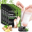 Tudiqe 50PCS Foot Pads, Pure Natural Bambus Ocogar Ginger prášok Noha Pad pre starostlivosť o nohy, Zázvor Noha Pads pre lepší spánok, hlboké čistenie nohy