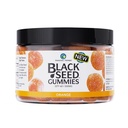 Úžasné byliny Organic Black Seed Oil Gummies - 500mg per serviceing, Cold Pressed Black Cumin Seed, Made with Nigella Sativa, pomáha zvýšiť imunitu, podporuje zdravé trávenie - Orange Flavor 60 Count
