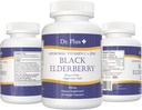 Lipozomálne Immune Boost Black Elderberry - Vitamín C - Zinok Glutén Bezpečné vegetariánske doplnky 60 Veggie Kapsule