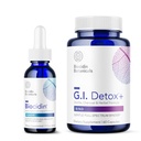 Bio-Botanic Research Biocidin Liquid Formula (1 oz) s GI Detox+ Gentle Binder - Two-Product Detoxification Bundle na podporu čistenia a trávenia - Asistents in Toxin & Biofilm odstránenie