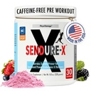 Sendure-X cvikla + Citrulín prášok - kofeín-bez pre-práce - zvyšuje prietok krvi, energia, VO2 Max, Vytrvalosť, zotavenie - NSF Sport Certified, Peak Performance, Natural - 30 Slúži Wild Berry