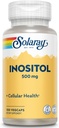 SOLARAY Inositol 500 mg Capsules | May Help Support Healthy Brain, Cardiovascular, Nervous System Function and Mood | Non-GMO, Vegan | 100 VegCaps