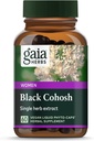 Gaia Herbs Black Cohosh - Menopause Support Supplement to Help Maintain Hormone Balance and Health for Women - with Organic Black Cohosh - 60 Vegan Liquid Phyto-Capsules (30-Day Supply)