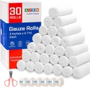 AZEN 30 Balenie Gauze rolky pásy, 4 v x 4.1 Yards, Premium Medical Supplies & First Aid Supplies, Bandage Wrap Vet Wrap, Mummy Wraps