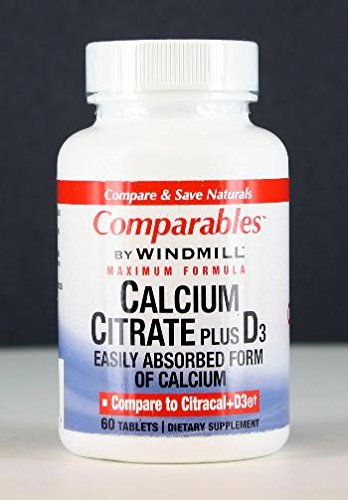 Veterný mlyn Citrát vápenatý Plus vitamín D tablety - 60 Ea