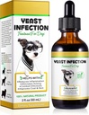 Prírodné kvasinkové infekcie Liečba psov, Psie kvasinkové infekcie Liečba, Psie alergie, Svrbenie a Imunita Relief, Zlepšuje Coat & Skin, Psie bylinné doplnky, 2 oz