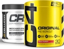 Cellucor Pre Cvičenie & Creatine Bundle, C4 Originálny predcvičný prášok, ovocný punch, 30 Servings + Cor Performance Creatine Powder, 72 Servíruje