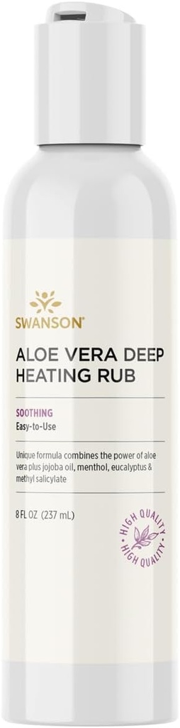 Swanson Aloe Vera Deep Heating Rub 8 fl Ounce (237 ml) Gél