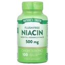 Príroda pravda Flush zadarmo Niacin 500 mg 100 Caps, 100 Počet