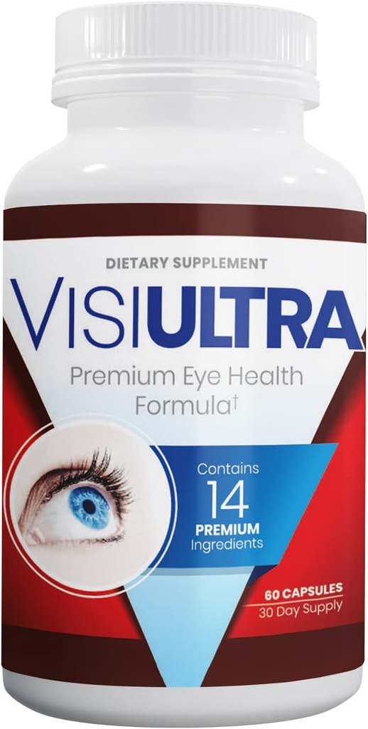 Eye Health Supplement – 14 Essential nutrients for Clear Vision, Blue Light Protection, and Long-Term Eye Health. Supports Clarity and Eye Wellness. 60 Capsules. (1 Pack)