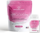 Natureland [40 Count Boric Acid Suppitory 600mg w/ [20 pack] Vaginal Application - Feminine Care