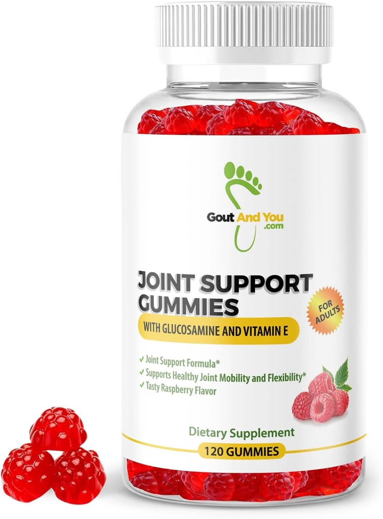 120 Extra sila Podpora kĺbu Žuvacie Gumičky s glukozamínom a vitamínom E - Podpora prirodzeného kĺbu a flexibility