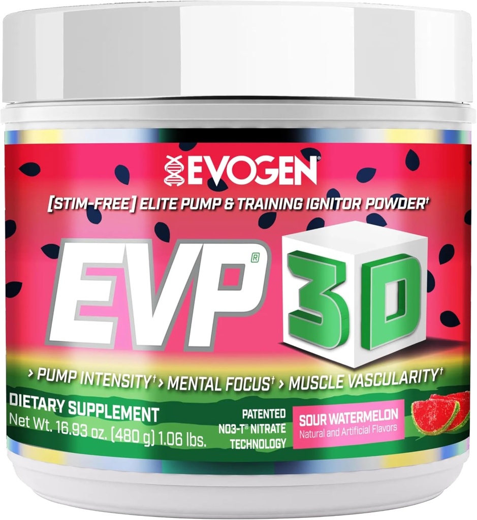 Evogen EVP 3D - Stim Free Pre Workout Powder pre mužov a ženy 