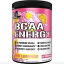 EVL BCAA Aminokyseliny Powder - BCAA Energy pre cvičenie prášok pre svalovej rekonvalescencie Sean Rast a vytrvalosť - Rehydratačné Post Cvičenie Recovery Nápoj s prírodným kofeínom - ružová limonáda