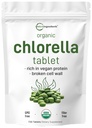 Organic Chlórella Tablety, 500 mg na tabletu, 720 Tabs (360 Grams), 4 mesiace Supply, Broken Cell Wall, Rich in Vegan Protein & Vitamíny, No Filler, Žiadne prídavné látky & Non-GMO 