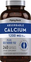 Piping Rock Vápnik 1200 mg s vitamínom D3 
