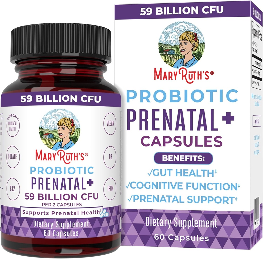 MaryRuth Organics Prenatálne vitamíny a probiotiká 