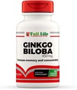 Full Life Ginkgo Biloba Kapsule - Bylinné doplnky - 60 Veggie Kapsule 450mg.