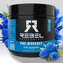 Rebel DoplnkyTM Blue Razz Loaded Pre Workout 