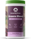 Amazing Grass Greens Superfood Antioxidant: Greens Powder with Organic Spirulina, Repeat Root Powder, Elderberry & Probiotiká, Sweet Berry, 60 Servings (Packaging May Vary)