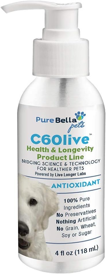 Pure Bella Domáce zvieratá C60 Antioxidant pre veľké plemeno psov 4oz
