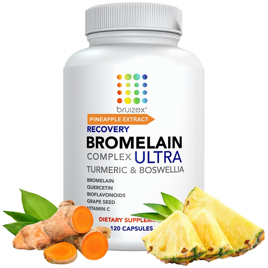Bruizex Ultra Bromelain a Quercetin Bruising Relief Supplement, 120 Kapsule 