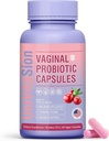 UniVitaSion Vaginálne probiotiká pre ženy pH Balance, Lactobacillus Prebiotic Complex, Cranberry Extract, D- Mannose for Protect Vaginal Health Flora, Vaginal Odor Control - 30 miliárd CFU, 60 kapsúl