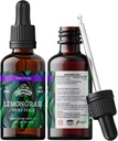 Citrongrass Tinture, Organic Lemongrass Extract (Cymbopogon Citratus) Herbal Supplement, Non-GMO in Cold-Pressed Organic Glycerin, 700 mg, 2 oz (60 ml)