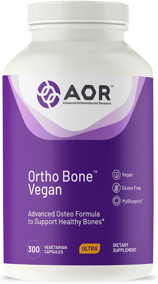 AOR, Orto Bone Vegan, Osteo Formula pre podporu zdravé kosti, 300 Kapsule (60 Servings)